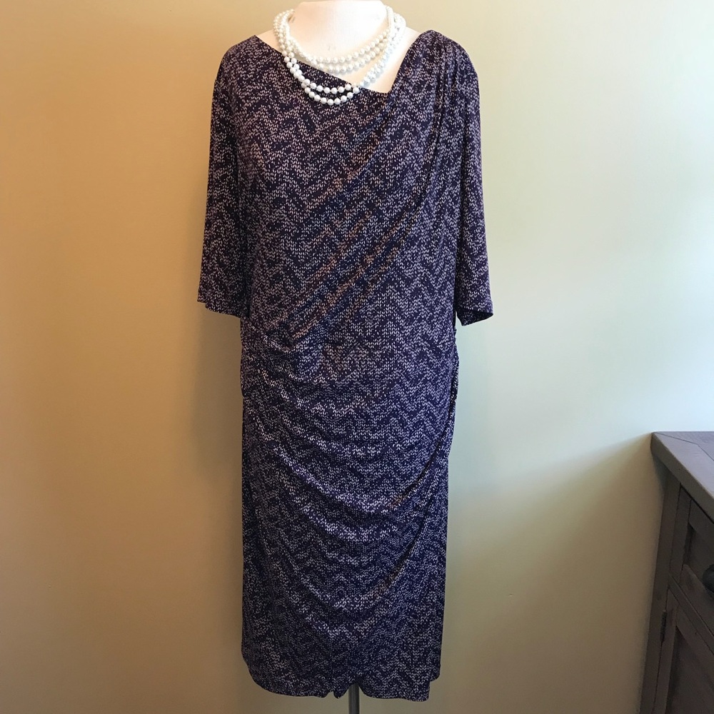 3/4 Sleeve Knee Length Dress